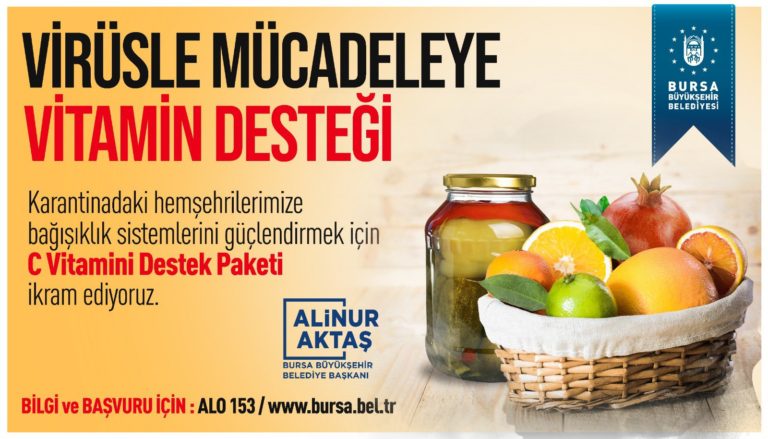 Bursa Büyükşehir’den ‘vitamin desteği’